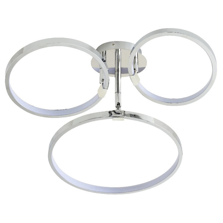 LED mennyezeti lámpa, 1 x 19.3 W, króm, fém és műanyag GoodHome