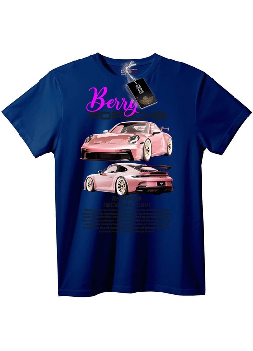 Tricou Berry Porsche 911 RS, Bleumarin