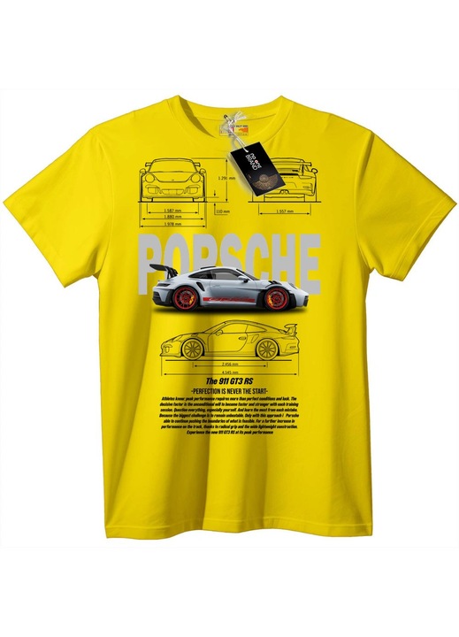 Póló Porsche 911 GT3 RS Design, Sárga, M