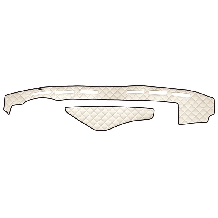 Husă bord F-CORE ECO-PIELE Q, piele ecologică, fără senzor proximitate, sampanie, set 2 piese