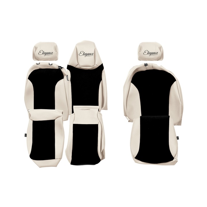 Huse scaune, F-CORE, ELEGANCE S, 1+2, SAMPANIE, set 3 piese