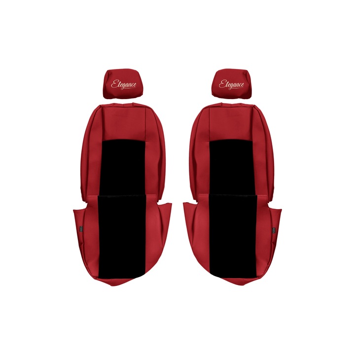 Huse scaune F-CORE Elegance S, 1+1, rosie, set 2 piese