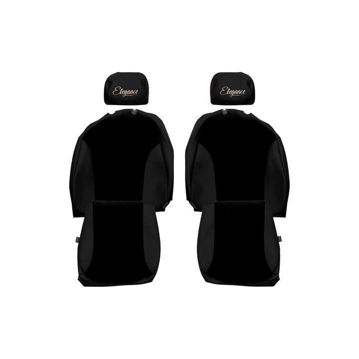 Huse scaune F-CORE ELEGANCE S, 1+1, Negru, set 2 piese