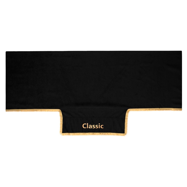 Fată de pat pentru camion F-CORE, cabina dormit, negru, 1 piesă