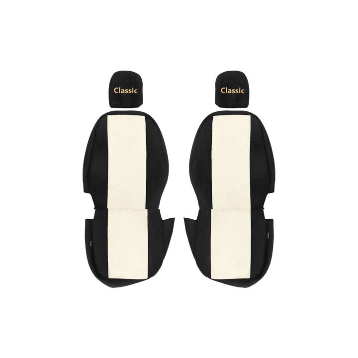 Ван Калъфи за седалки, F-CORE, за CITROEN JUMPER III 01.14-12.23, FIAT DUCATO III 01.14-12.23, PEUGEOT BOXER III 01.14-12.23, Седалки 1+1, Шампанско