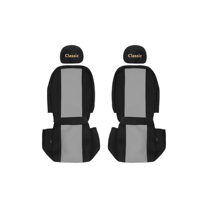 Huse scaune F-CORE, 1+1, gri, set 2 piese