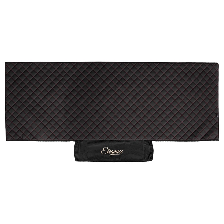 Husă pat camion, F-CORE, ELEGANCE Q, Negru/Rosu, piele ecologică, 1 piesă