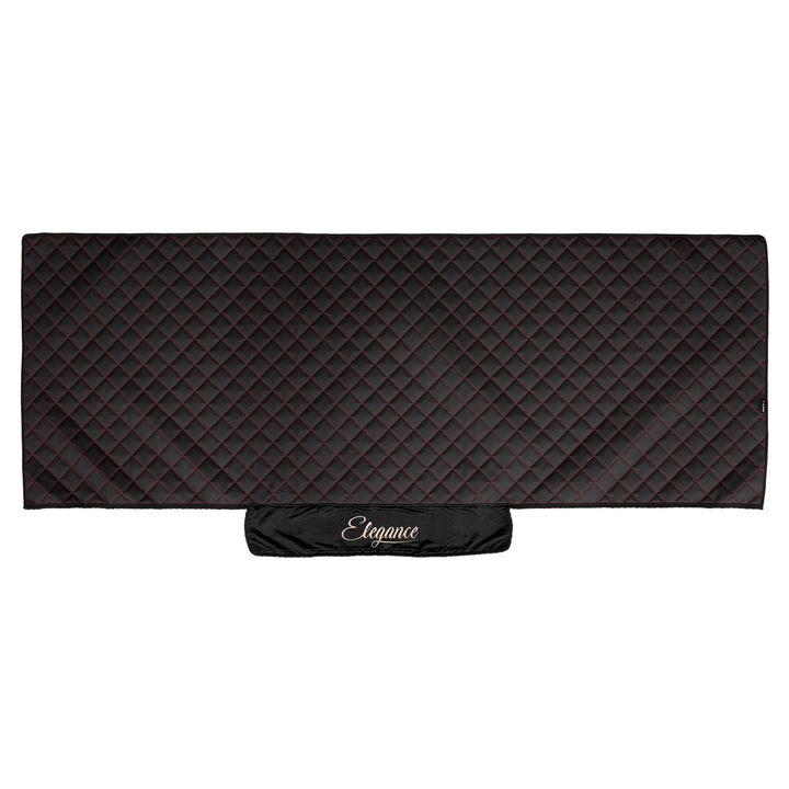 Husă de pat F-CORE, negru/roșu, piele ecologică, pentru camion RENAULT MAGNUM, 1 bucată