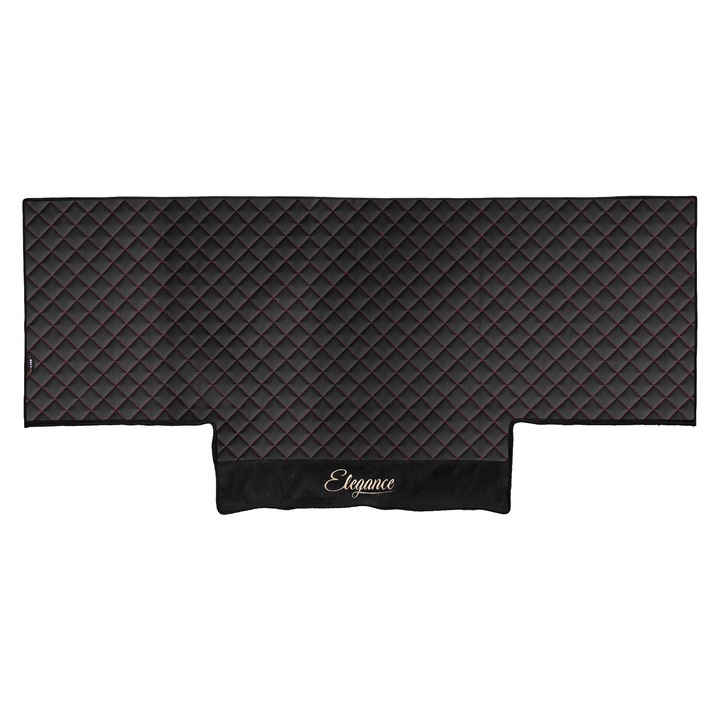 Husă pat F-CORE, ELEGANCE Q, Negru/Rosu, piele ecologică, 1 piesă