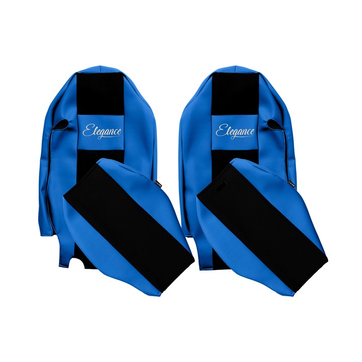 Huse scaune auto, F-CORE, ELEGANCE S, Albastru, set 2 piese