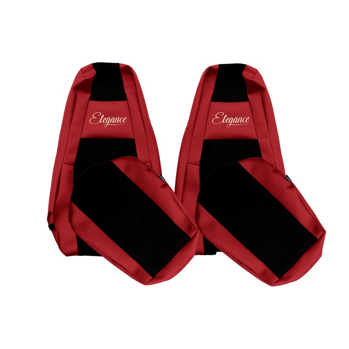 Huse scaune camion, F-CORE, set 2 piese, roșu, pentru SCANIA S NEXTGEN și R NEXTGEN