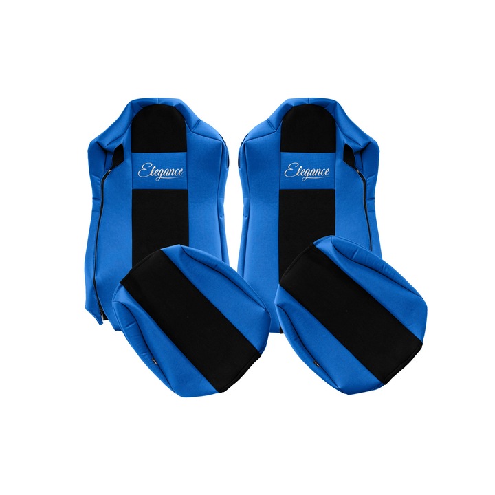 Huse scaune F-CORE ELEGANCE S, 2 piese, albastru, pentru IVECO STRALIS S-WAY 03.2019-12.2023