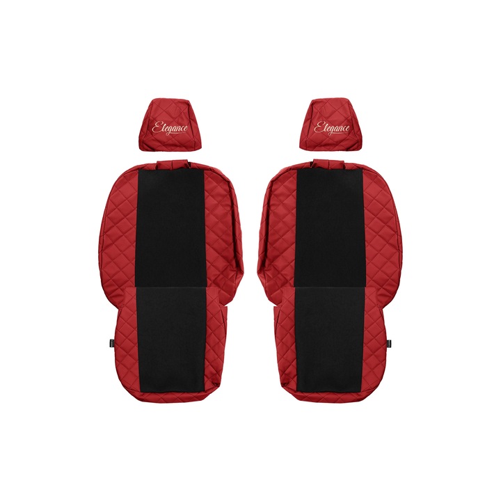 Huse scaune F-CORE ELEGANCE Q, 1+1, roșu, set 2 piese