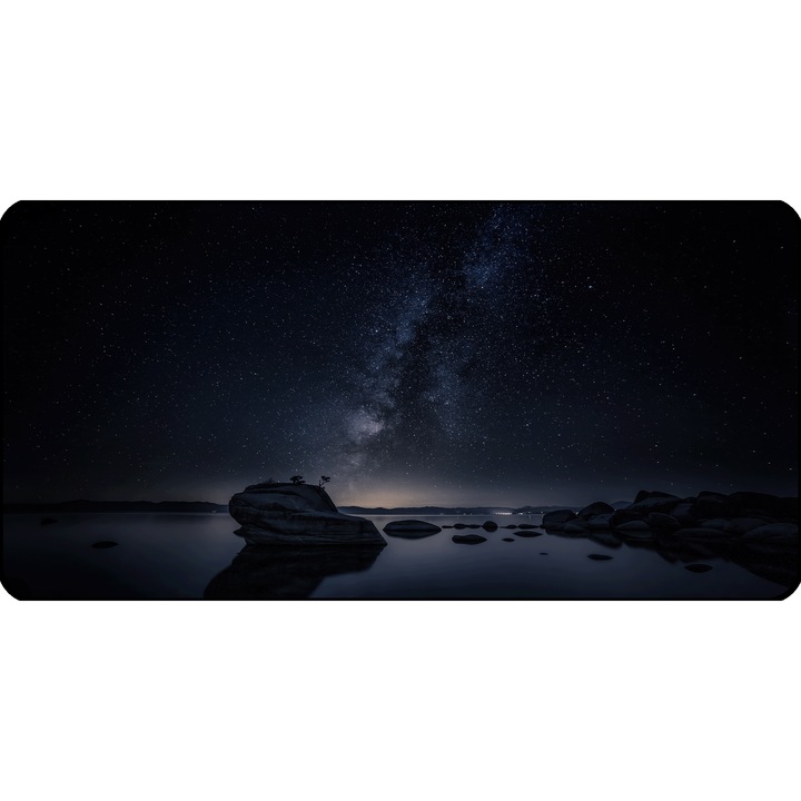 Mousepad Deskmat Bonsai rock milky 800x400x4 mm margini cusute Oktane