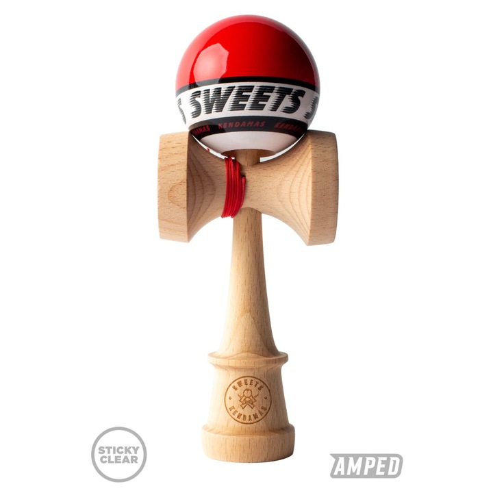 Kendama Sweets Starter, Forma Amped, Rosie, Balance Hole, Cupe Mari + Set Ata Cadou + Stickere