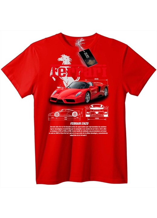 Tricou Ferrari Enzo, Roșu, L
