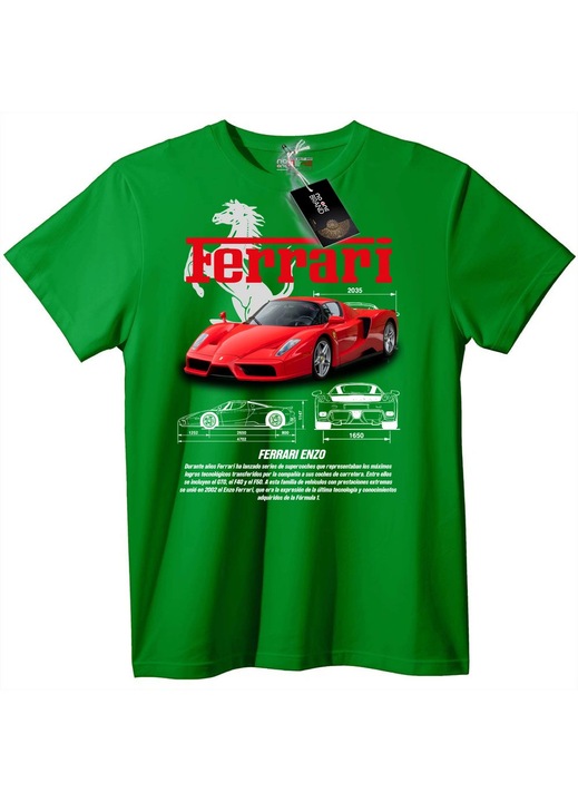 Tricou Ferrari Enzo, Verde, S