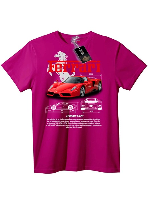 Tricou Ferrari Enzo, Liliac, Lila