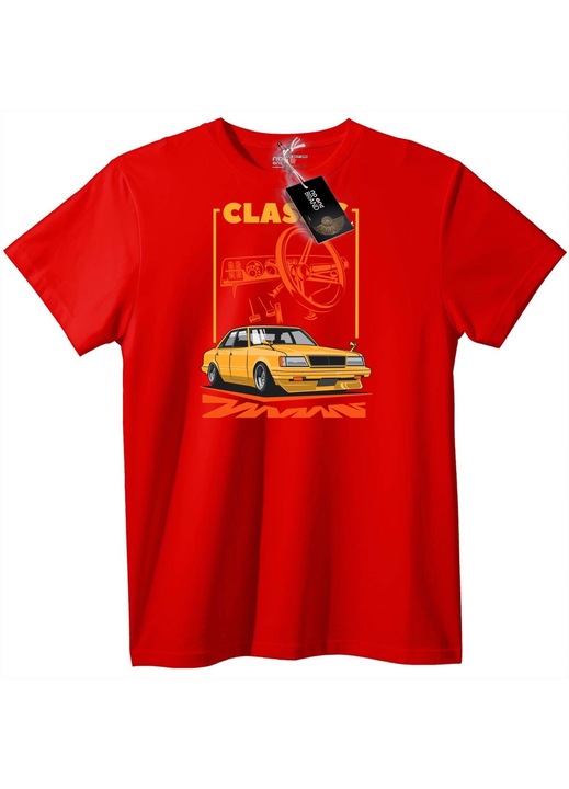 Tricou Mașină retro clasică, Rosu