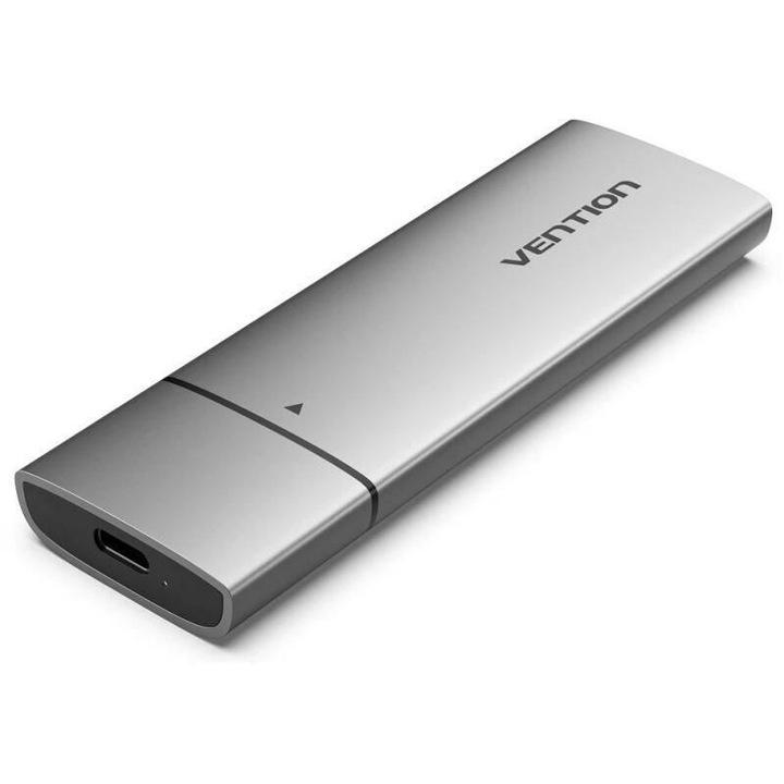 Rack Hard-disk Vention M.2 NVMe SSD USB3.1 Gen2 Aluminium, 306339, Silver