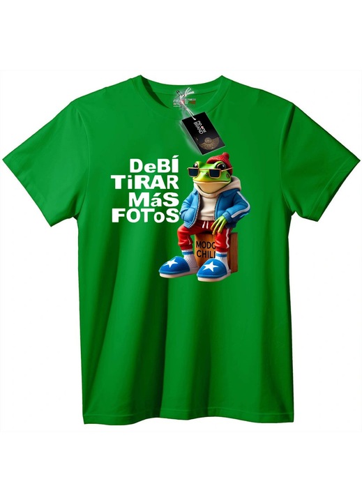 Tricou meme Broască: DeBí TiRAR MÁS FOTOS, Verde