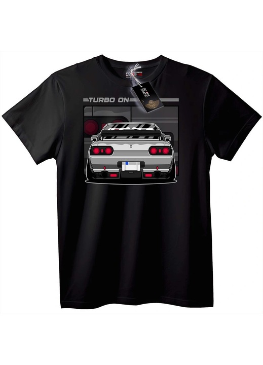 Tricou Turbo On, Negru