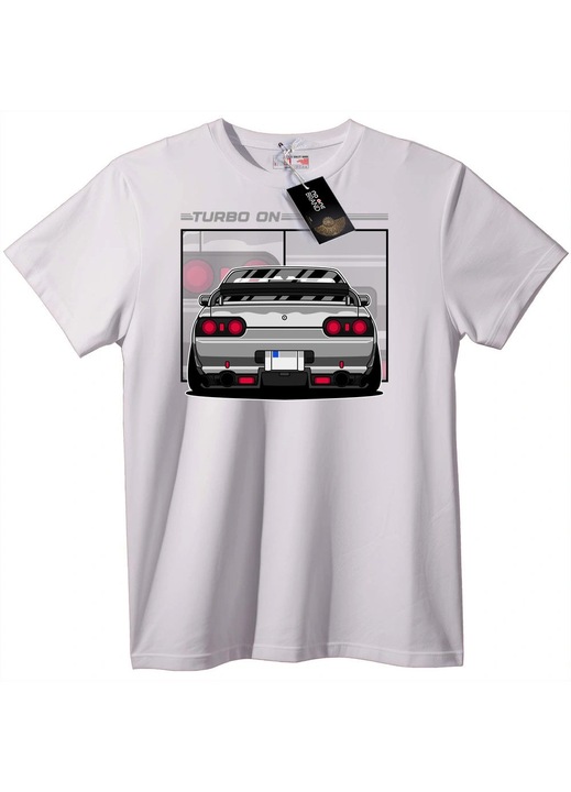 Tricou Turbo On, Alb