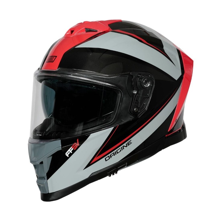 Casca moto integrala, Origine ETNA MINIMAL, rosu albastru lucios, marime L