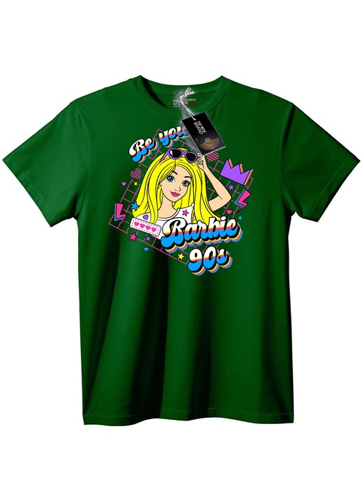 Tricou Barbie anii '90 Retro, Verde închis, M
