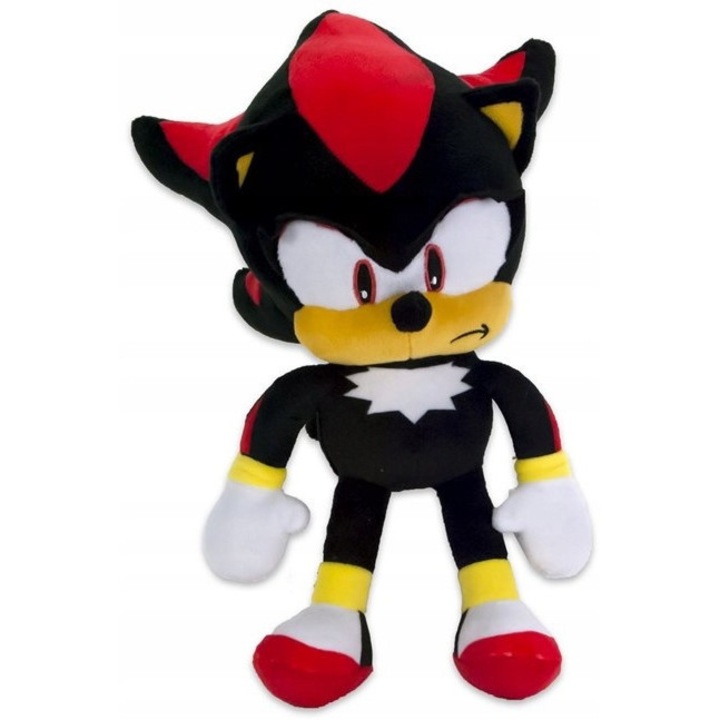 Plüssjáték, Generic Sonic Boom modell, Maskotka Shadow, 30 cm, fekete, sárga
