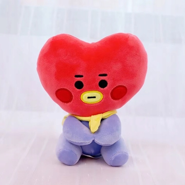 Jucarie de plus, BT21, mascote, 12cm, multicolor, set