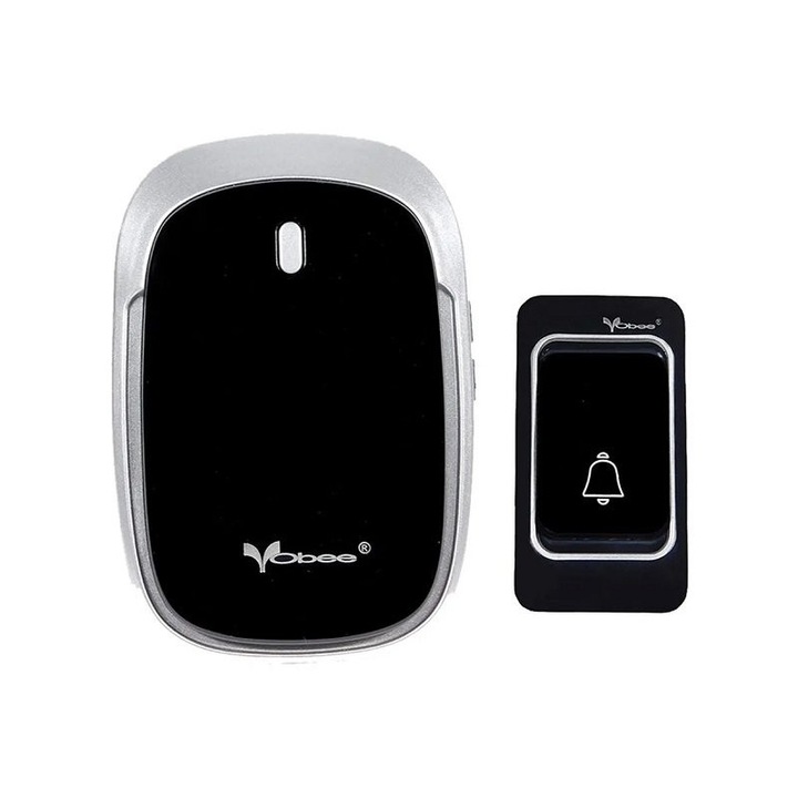 Sonerie electrica, Tradesor, JK05, 2W, neagra, 4.5x8x2cm, set cu 30 de optiuni de sunet