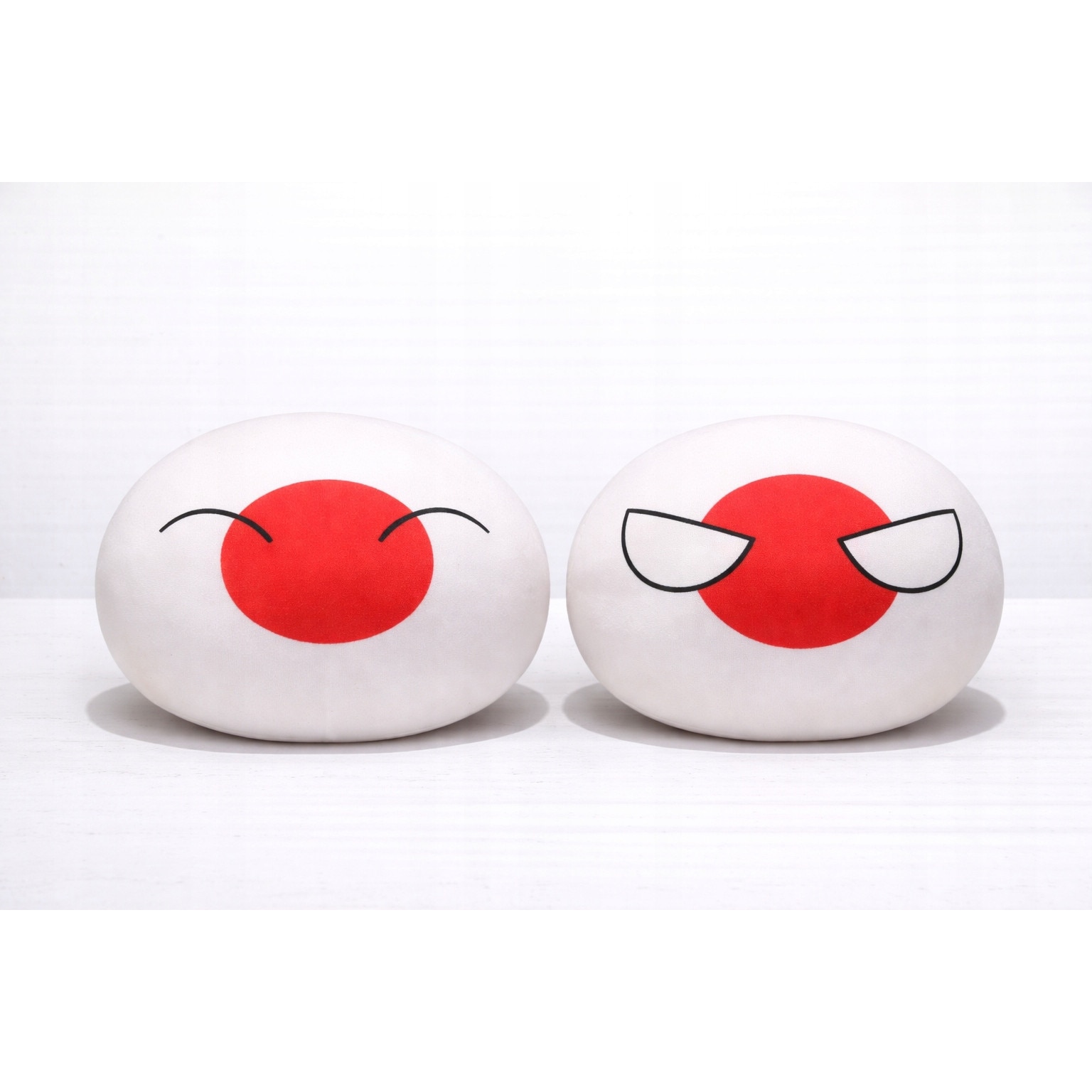 Set 2 jucarii de plus Countryball Japonia, versiuni happy si angry ...