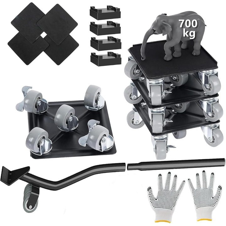 Set role 5 accesorii pentru transport mobilier, Bedee, 13.5 x 13.5 x 5 cm