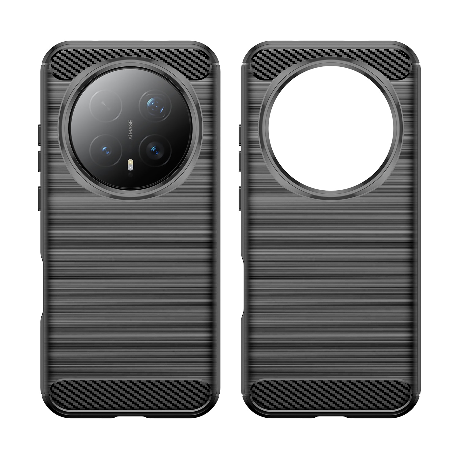 Husa telefon, pentru Honor Magic 8 Pro 5G, De inalta calitate subtire si usoara periata confortabila TPU Soft Feel, Carbon Fiber Negru