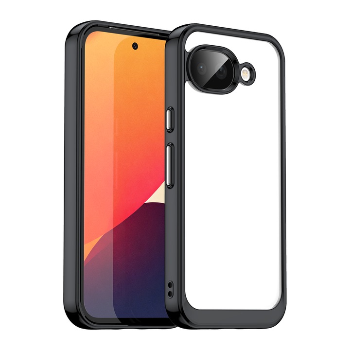 Husa telefon, pentru Google Pixel 10a 5G De inalta calitate Hard Backplane Soft Border Pure si Luminos Simtire confortabila, Negru, Transparent