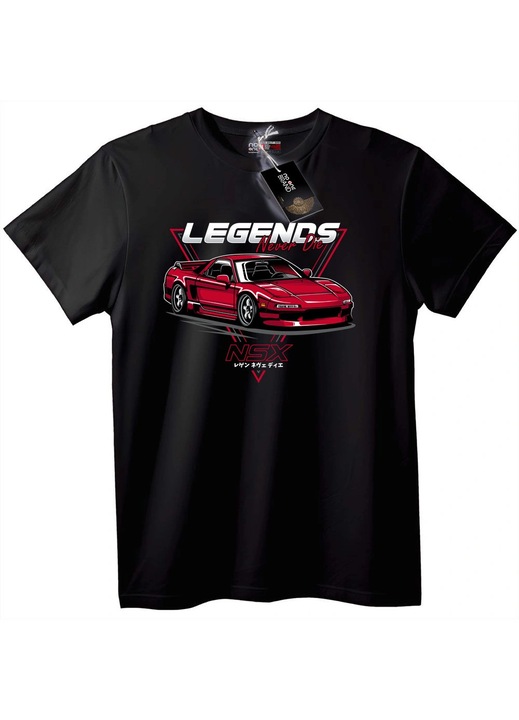 Tricou NSX Legendele Nu Mor, Negru