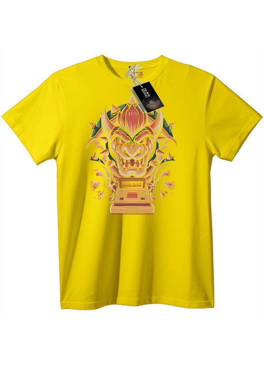 Tricou Wariourd Joc Retro, Galben