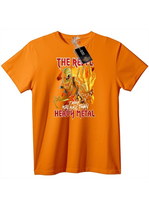 Tricou Rebel Heavy Metal, Portocaliu
