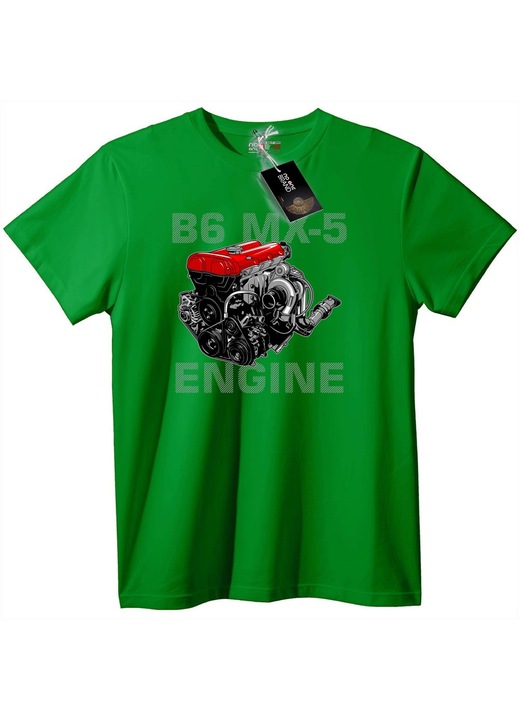 Tricou B6 MX-5 Engine, Verde