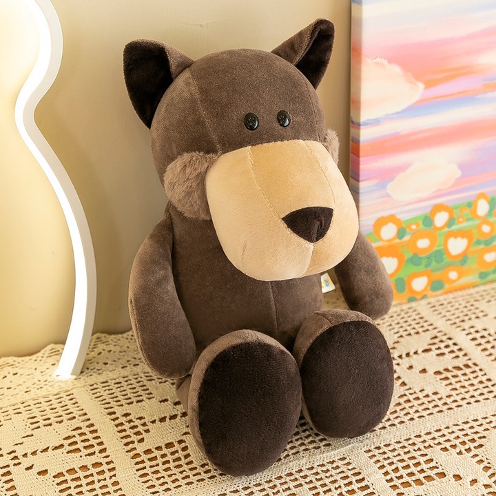 Jucarie de plus animal de padure, lup mic, 35cm