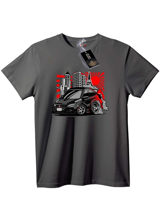 Tricou Tokyo Racing, Gri, S