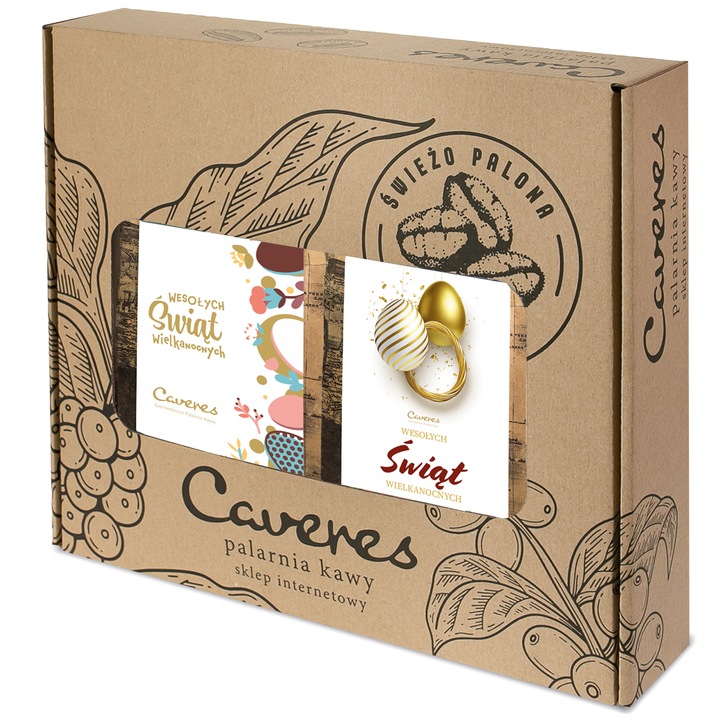 Set de 2 cafele - 50% Arabica/50% Robusta - Brazilia, boabe 2x250g Caveres