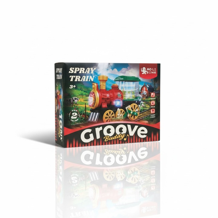 Gyermekvonat hanggal, fényekkel és gőzzel – Spray Train