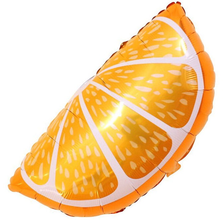 Léggömb, Galaxy, Fólia, Narancssárga, 48x67cm