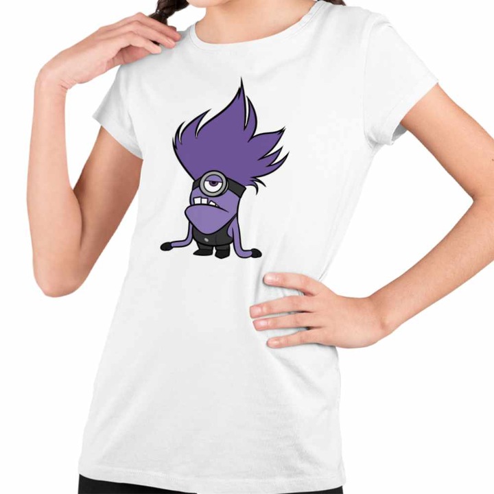 Tricou Copii Fete Bad Minion Despicable Minions, Fehér