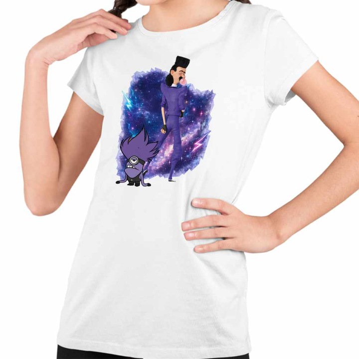 Tricou Copii Fete Balthazar Bratt Bad Minions Despicable, Fehér