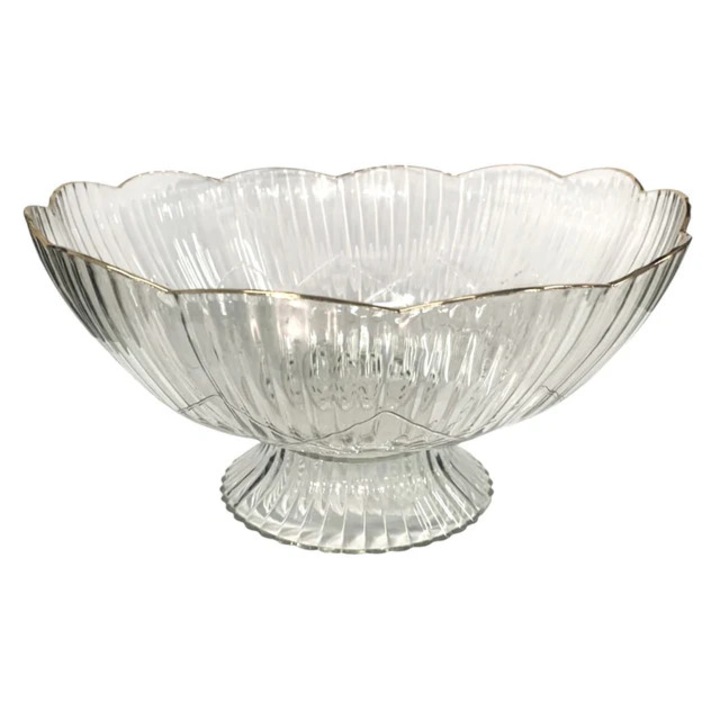 Fructiera Eleganta cu Picior pentru Prajituri, torturi, fructe, aperitive, 25x14 cm