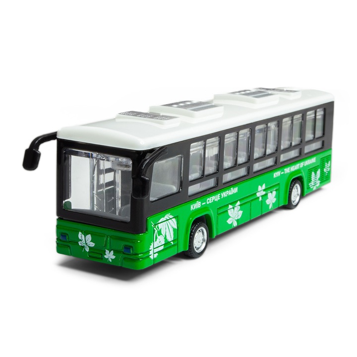 Macheta Autobuz Kiev in cutie din plastic TechnoDrive