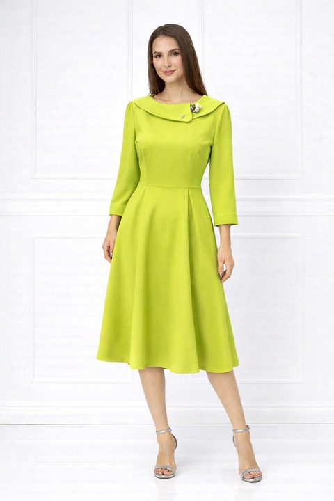 BAROCCA, Rochie cu buzunare laterale Affonsina, Verde lime
